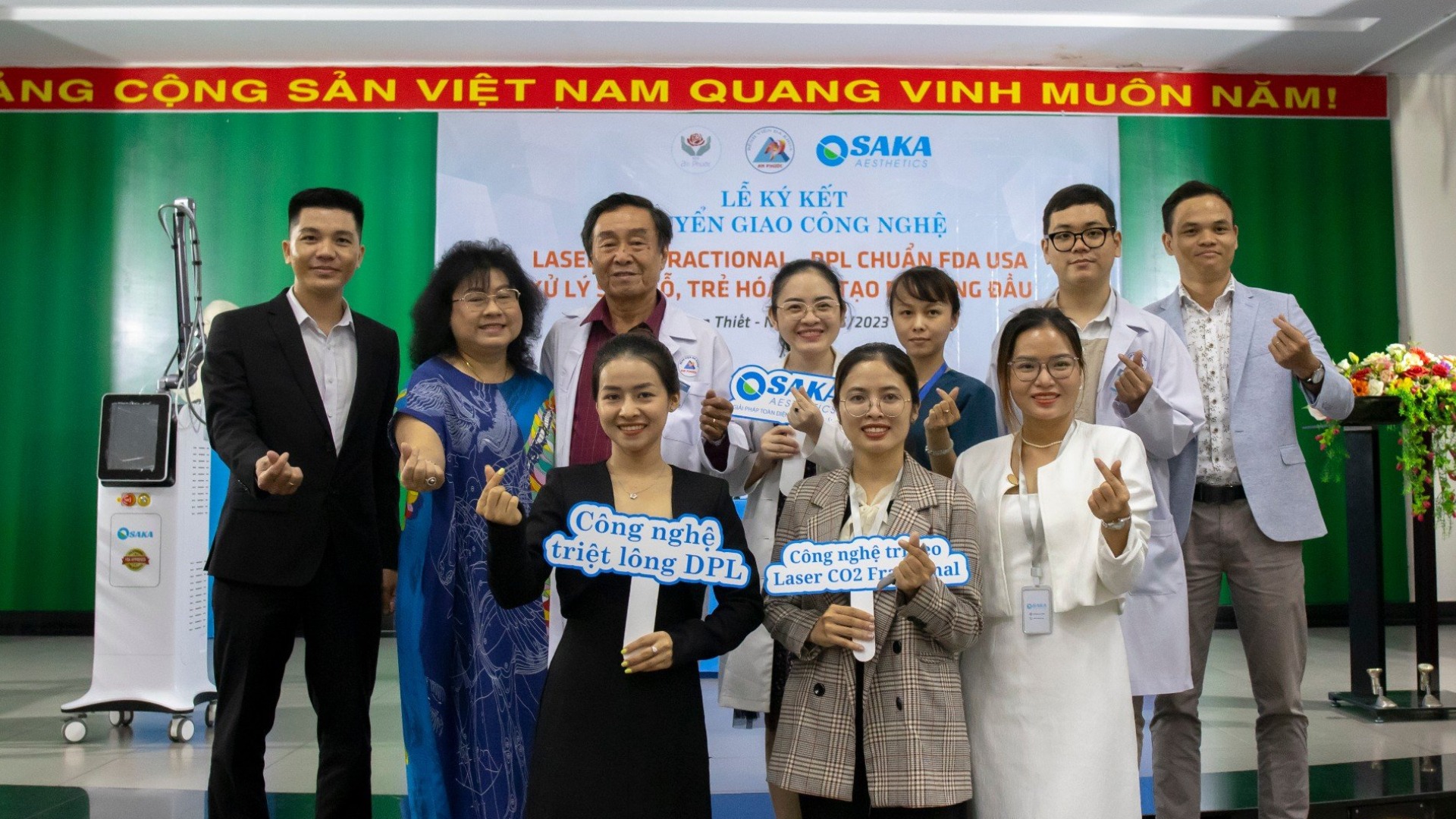 Chuyển giao công nghệ Laser CO2 Fractional - DPL tại Bệnh Viện Đa Khoa An Phước