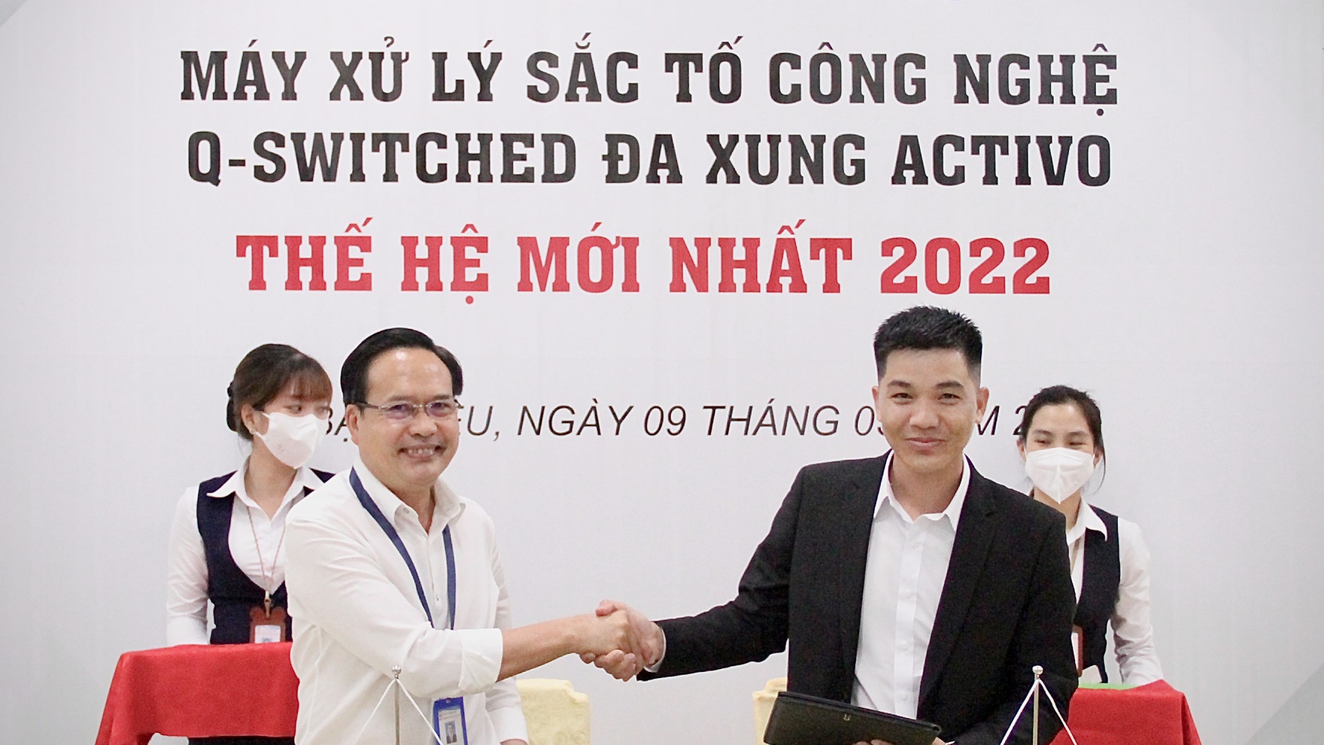 Chuyển giao công nghệ Laser Q-Switched ND YAG đa xung tại Thanh Vũ Medic Bạc Liêu