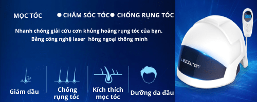 Nón Laser Mọc Tóc Giảm Dầu Chân Tóc - LESCOLTON