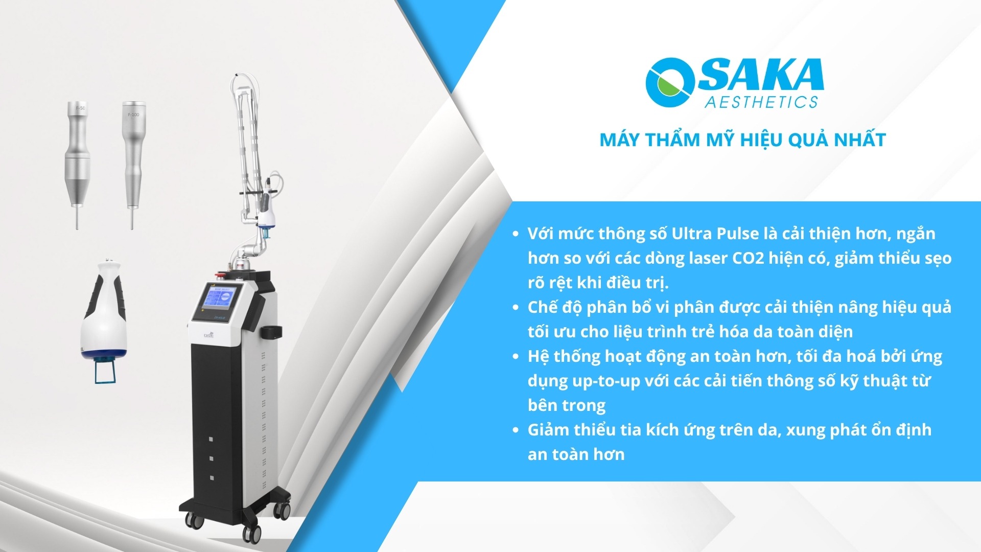 Tính năng nổi bật Laser CO2 Fractional Multixel