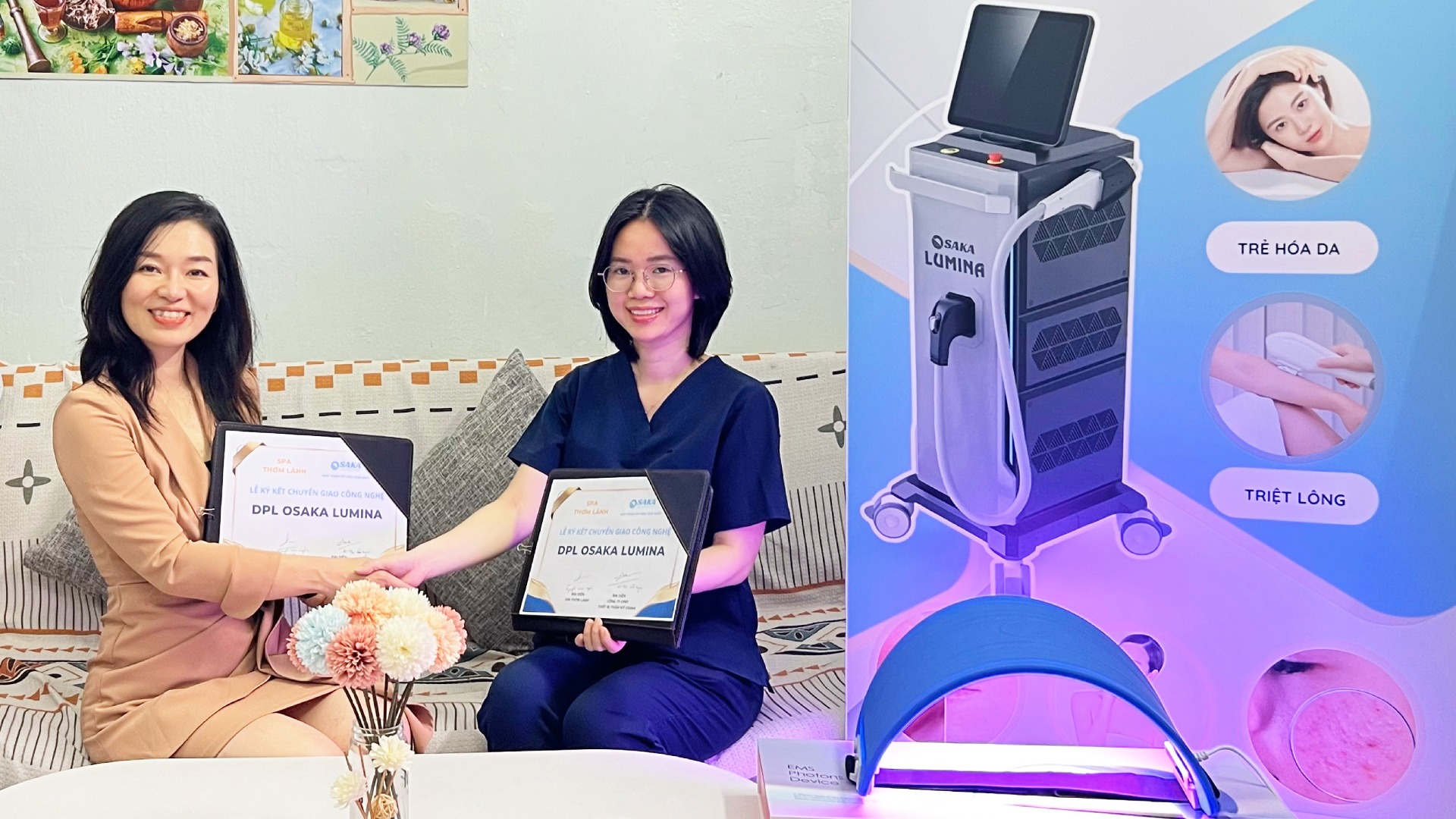 Chuyển giao công nghệ DPL tại Spa Thơm Lành