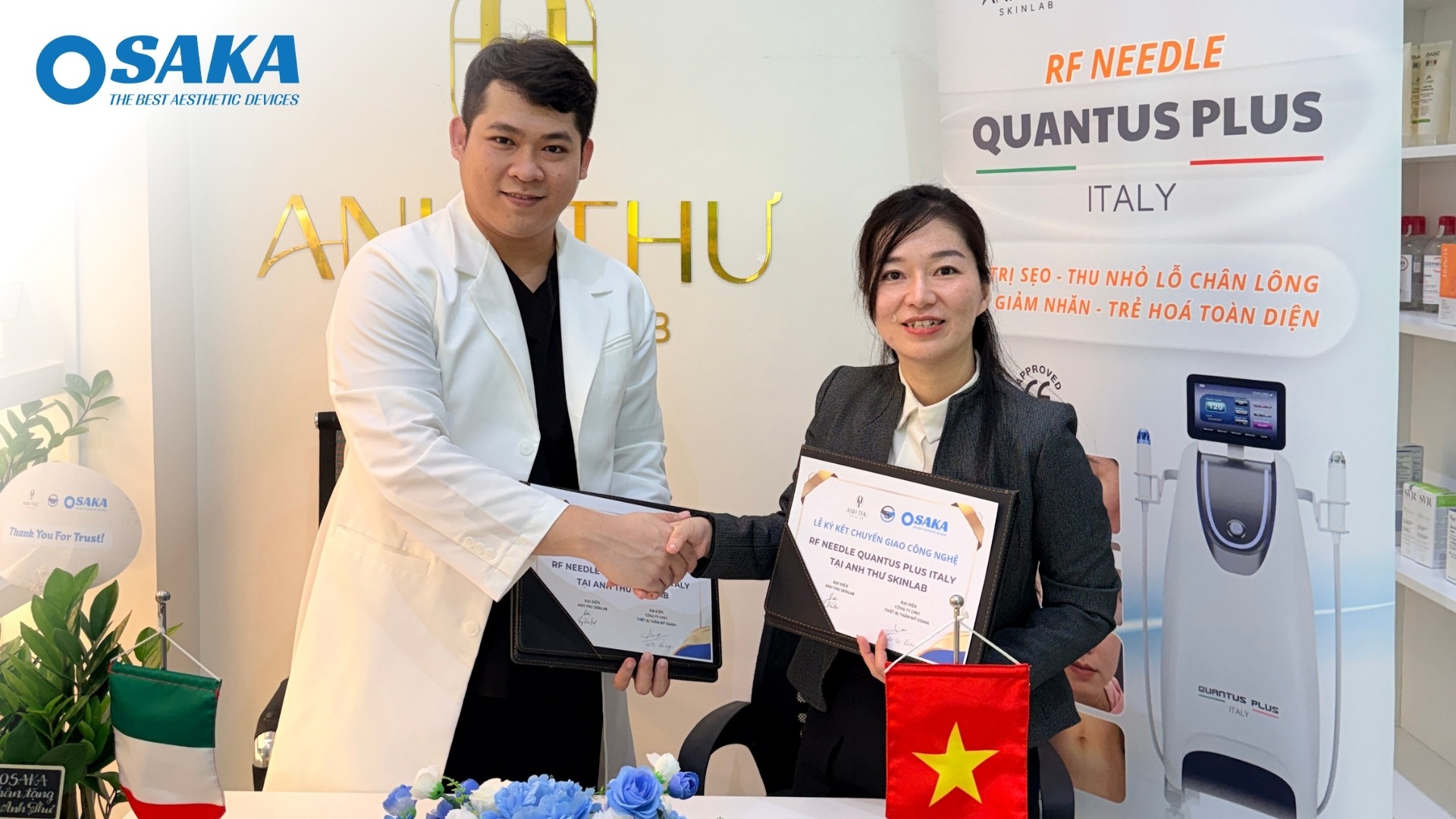 ANH THƯ SKINLAB Đột Phá Chuẩn Mực Trẻ Hóa & Tái Tạo Da Cùng Công Nghệ RF Needle Quantus Plus Italy ANH THU SKINLAB 5