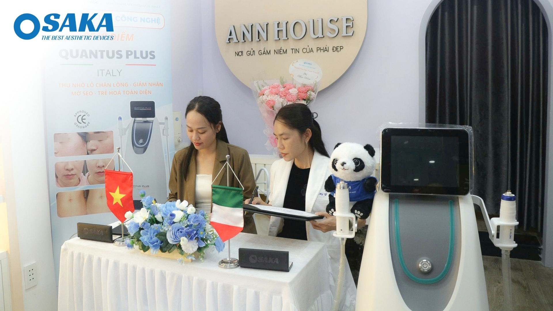 Kiến Tạo Làn Da Không Khuyết Điểm – OSAKA Chuyển Giao Độc Quyền Công Nghệ RF VI ĐIỂM QUANTUS PLUS ITALY Cho ANN HOUSE ANN HOUSE 8