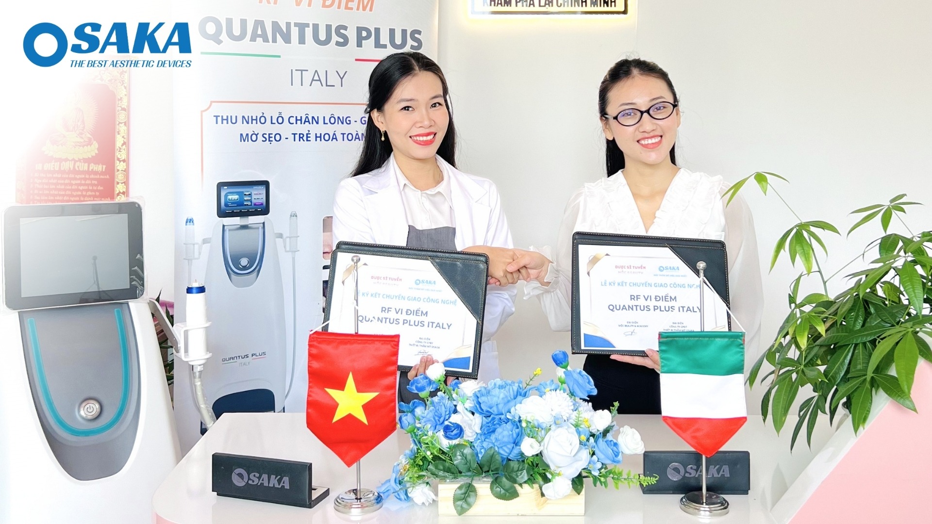 Chuẩn Hoá Tư Duy Lâm Sàng – OSAKA Chuyển Giao Hệ Thống RF VI ĐIỂM QUANTUS PLUS ITALY Cho MỘC BEAUTY SPA MOC BEAUTY 11