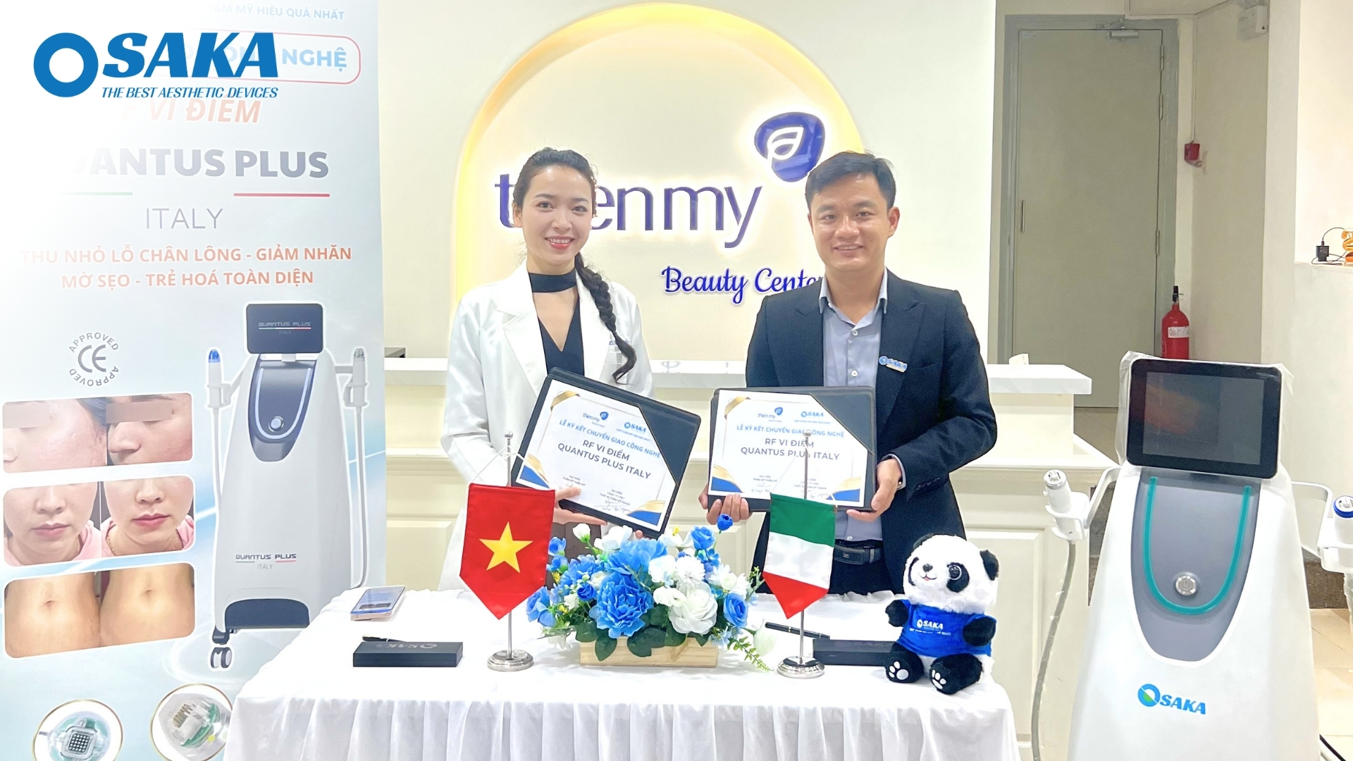 Đột Phá Công Nghệ Tái Tạo Da – OSAKA Chuyển Giao Hệ Thống RF VI ĐIỂM QUANTUS PLUS Đến THIỆN MỸ BEAUTY CENTER THAM MY THIEN MY 13 1