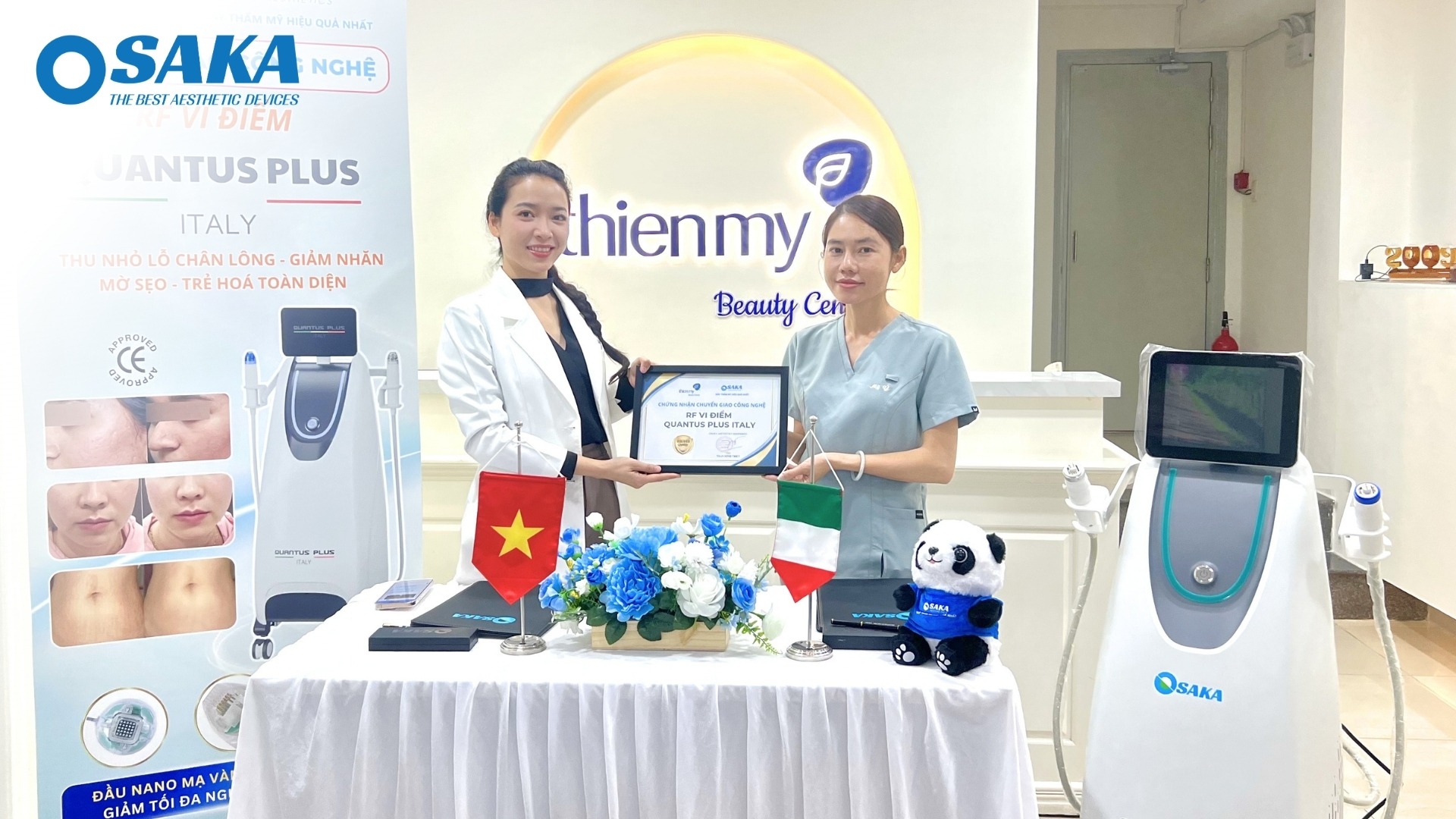 Đột Phá Công Nghệ Tái Tạo Da – OSAKA Chuyển Giao Hệ Thống RF VI ĐIỂM QUANTUS PLUS Đến THIỆN MỸ BEAUTY CENTER THAM MY THIEN MY 15