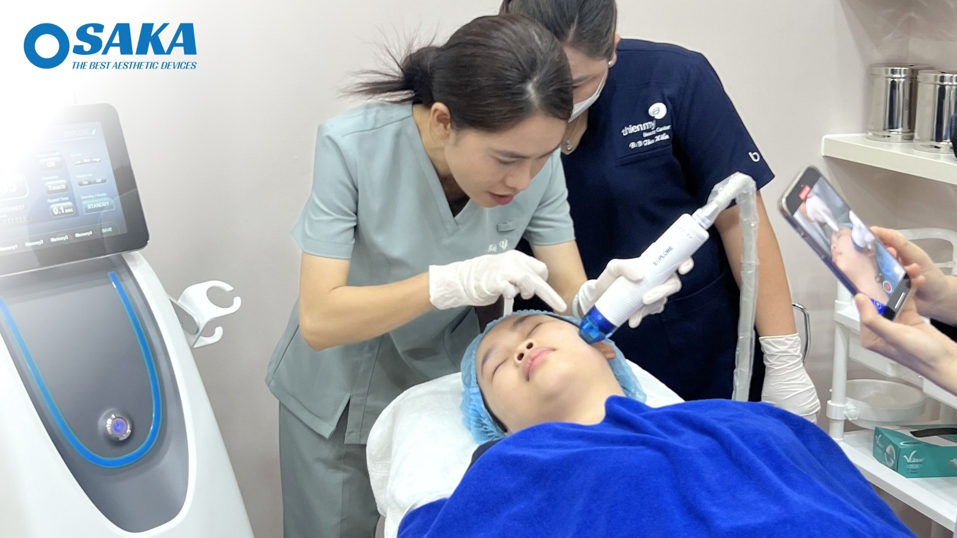 Đột Phá Công Nghệ Tái Tạo Da – OSAKA Chuyển Giao Hệ Thống RF VI ĐIỂM QUANTUS PLUS Đến THIỆN MỸ BEAUTY CENTER THAM MY THIEN MY 3