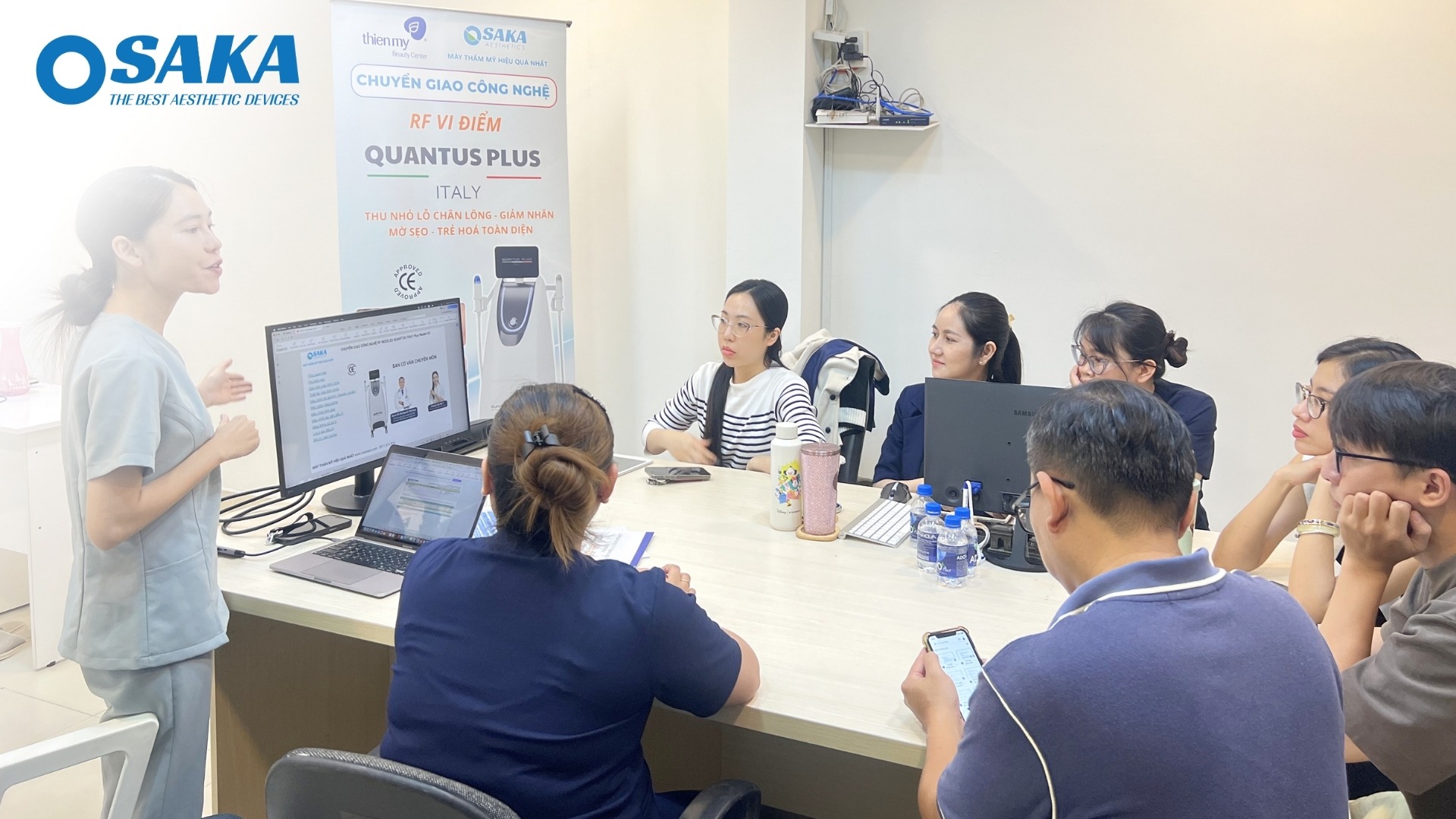 Đột Phá Công Nghệ Tái Tạo Da – OSAKA Chuyển Giao Hệ Thống RF VI ĐIỂM QUANTUS PLUS Đến THIỆN MỸ BEAUTY CENTER THAM MY THIEN MY 9