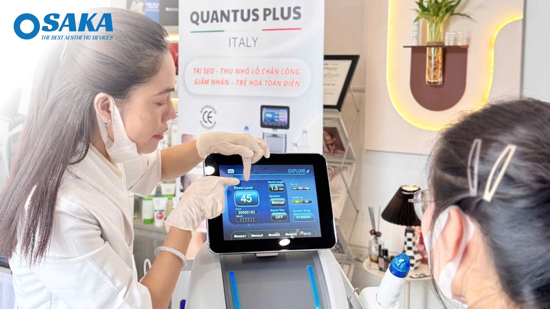 Đột Phá Tái Tạo Nền Da- OSAKA Chuyển Giao Công Nghệ RF NEEDLE QUANTUS PLUS ITALY Cho VY’S AESTHETICS Vys Aesthetics 2