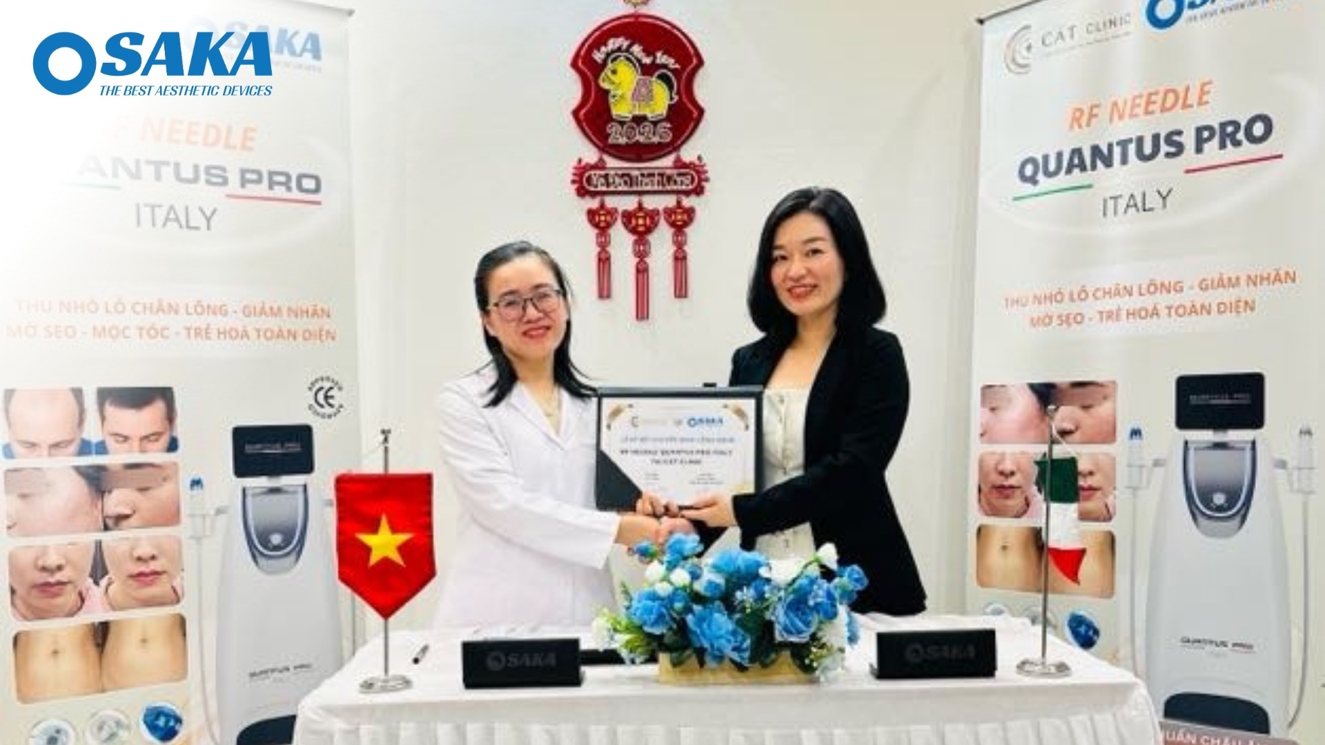 Định Hình Chuẩn Mực Trẻ Hóa Đa Tầng - OSAKA Chuyển Giao RF Needle Quantus Pro Italy Cho Cát Clinic CAT CLINIC 4