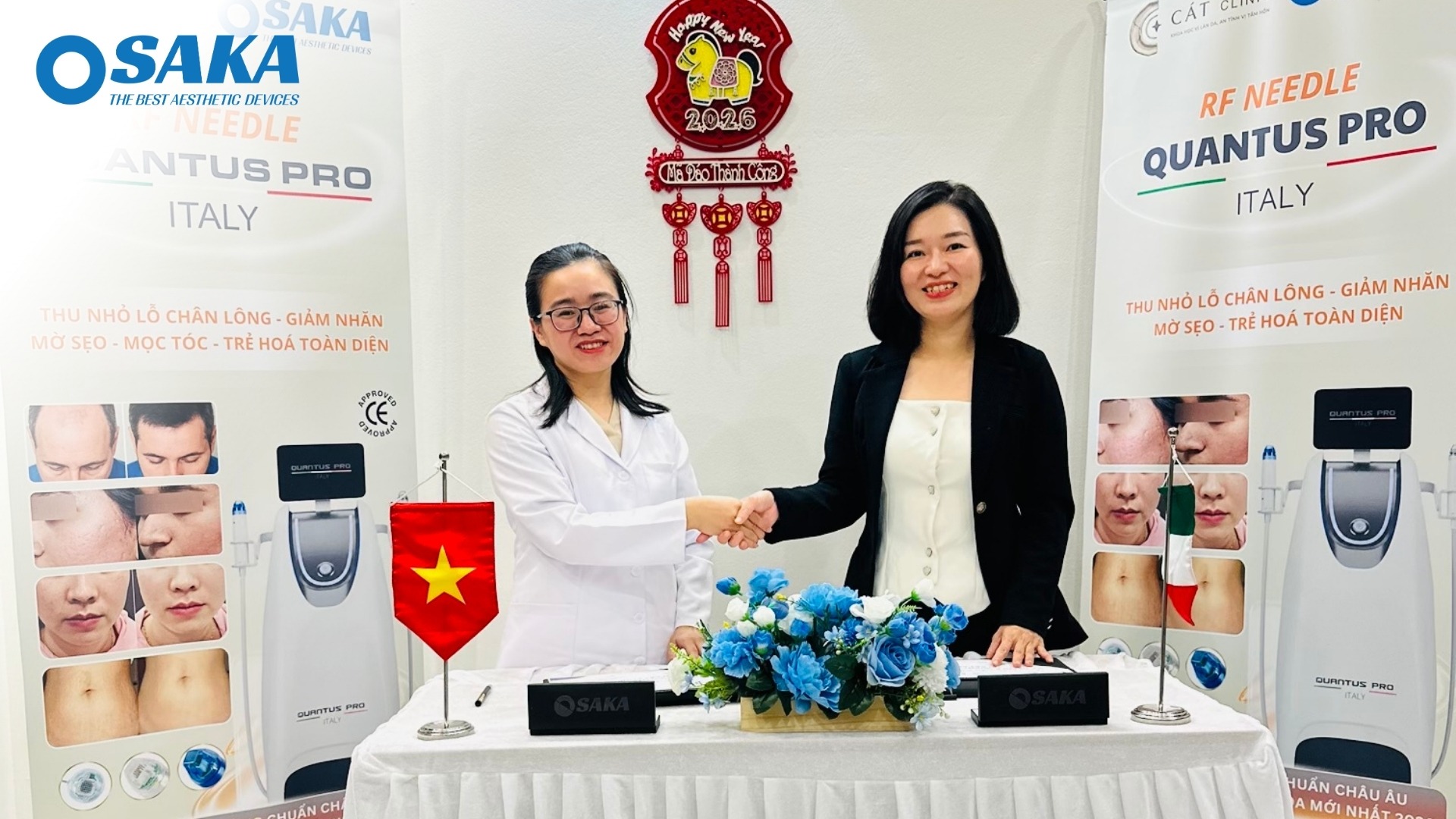Định Hình Chuẩn Mực Trẻ Hóa Đa Tầng - OSAKA Chuyển Giao RF Needle Quantus Pro Italy Cho Cát Clinic CAT CLINIC 6