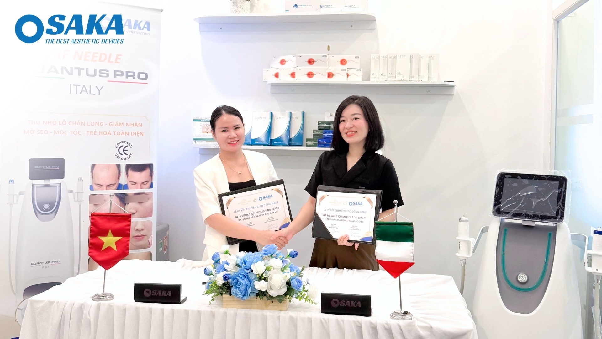 Đột Phá Tái Tạo Cấu Trúc Da - OSAKA Chuyển Giao Công Nghệ RF Needle Quantus Pro Italy Cho Lotus Spa Beauty & Academy Bắc Ninh LOTUS SPA 3