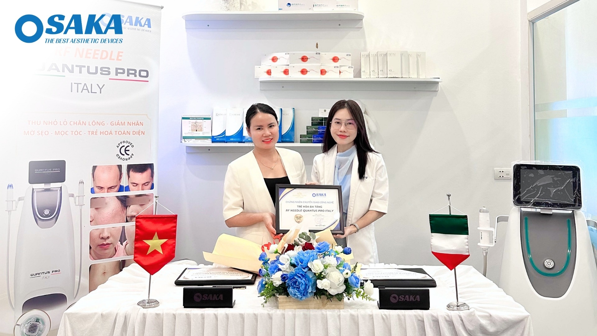 Đột Phá Tái Tạo Cấu Trúc Da - OSAKA Chuyển Giao Công Nghệ RF Needle Quantus Pro Italy Cho Lotus Spa Beauty & Academy Bắc Ninh LOTUS SPA 9