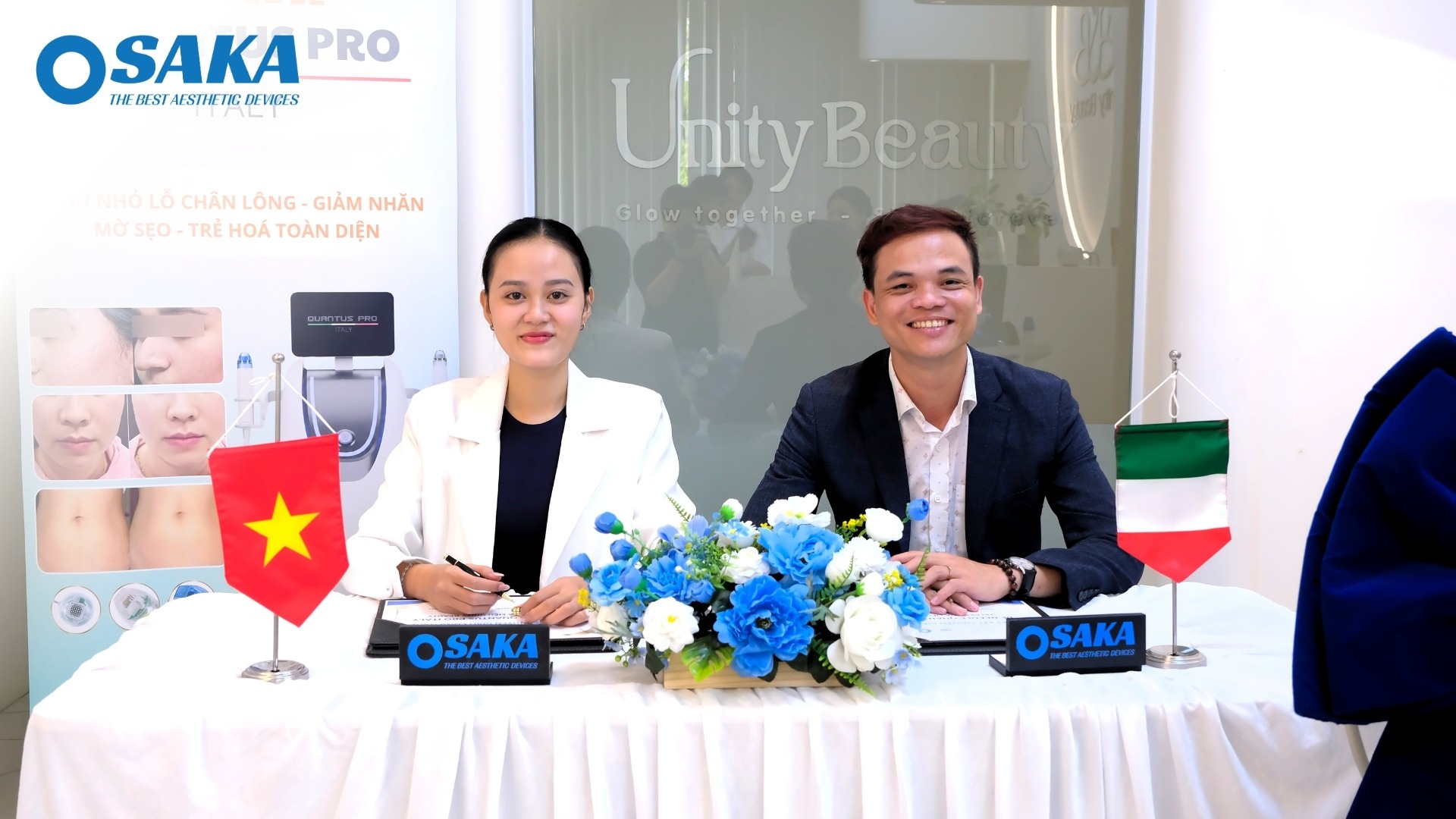 Khai Mở Kỷ Nguyên Trẻ Hóa Đa Tầng - OSAKA Chuyển Giao RF Needle Quantus Pro Italy Cho Phòng Khám Da Liễu Unity Beauty PKDL UNITY 4 1