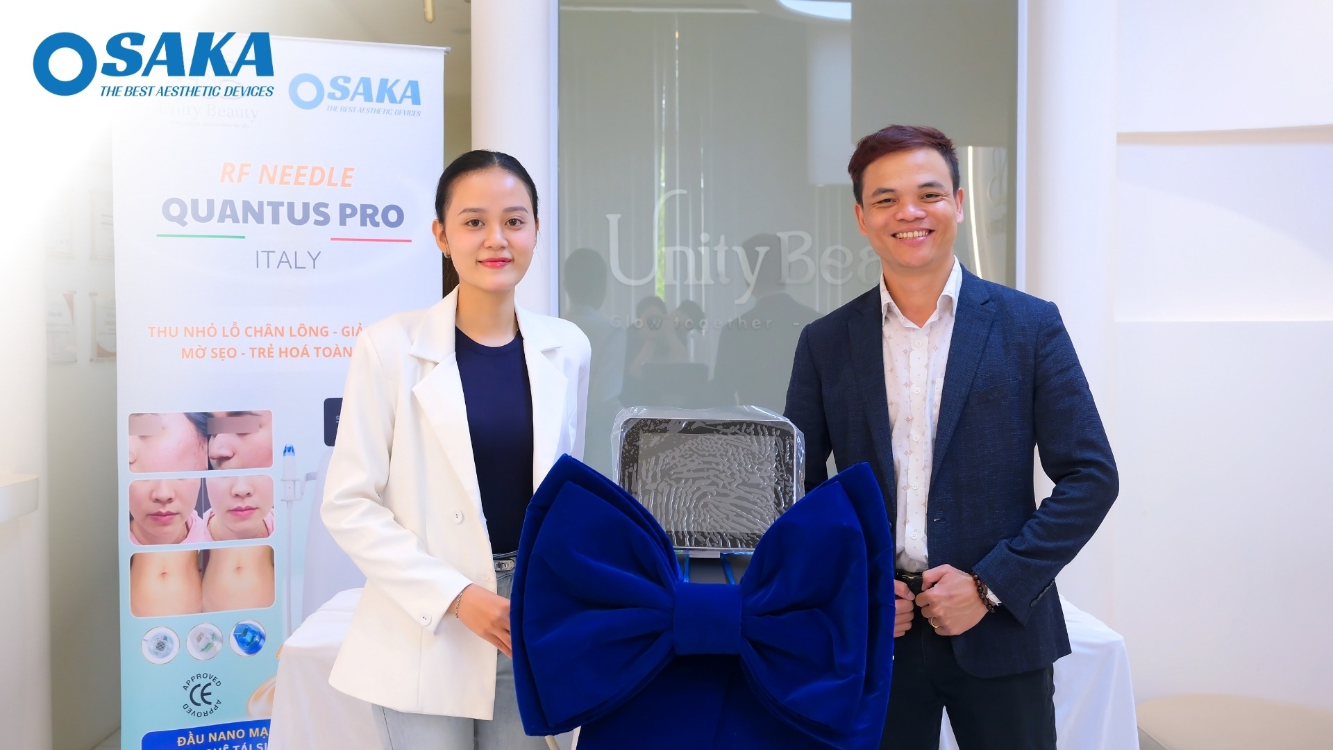 Khai Mở Kỷ Nguyên Trẻ Hóa Đa Tầng - OSAKA Chuyển Giao RF Needle Quantus Pro Italy Cho Phòng Khám Da Liễu Unity Beauty PKDL UNITY 7 1